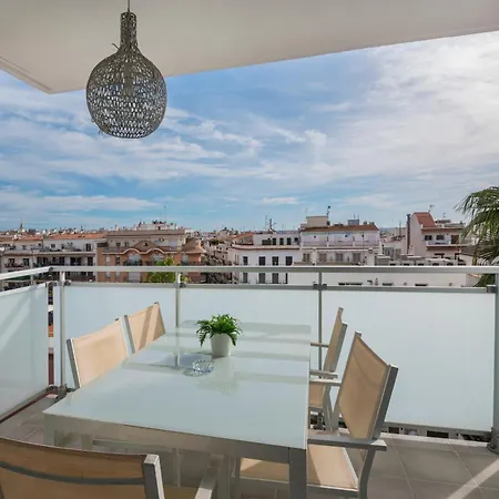 아파트 Spaces Oasis Penthouse 3 Bedroom, 2 Bathroom, Terrace, Pool, Sleeps Up To 6 시체스